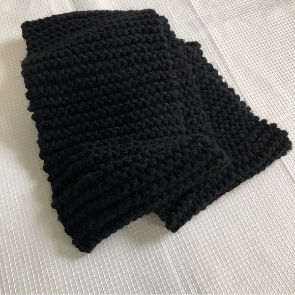 handmade Accessories - Handmade Black Knit Infinity Scarf